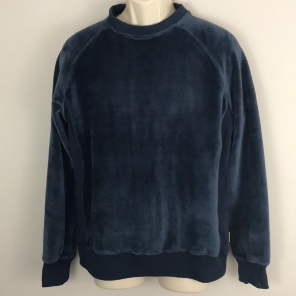 velour pullover mens